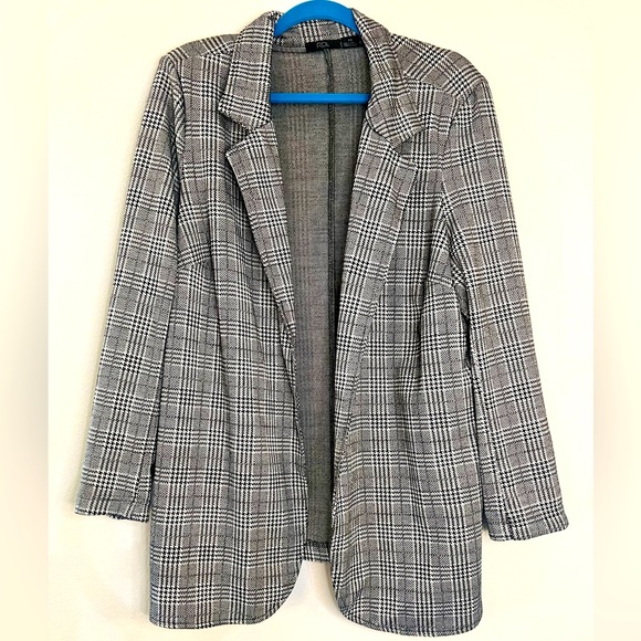 2X RDI Plaid / Houndstooth Knit Blazer - Picture 1 of 2